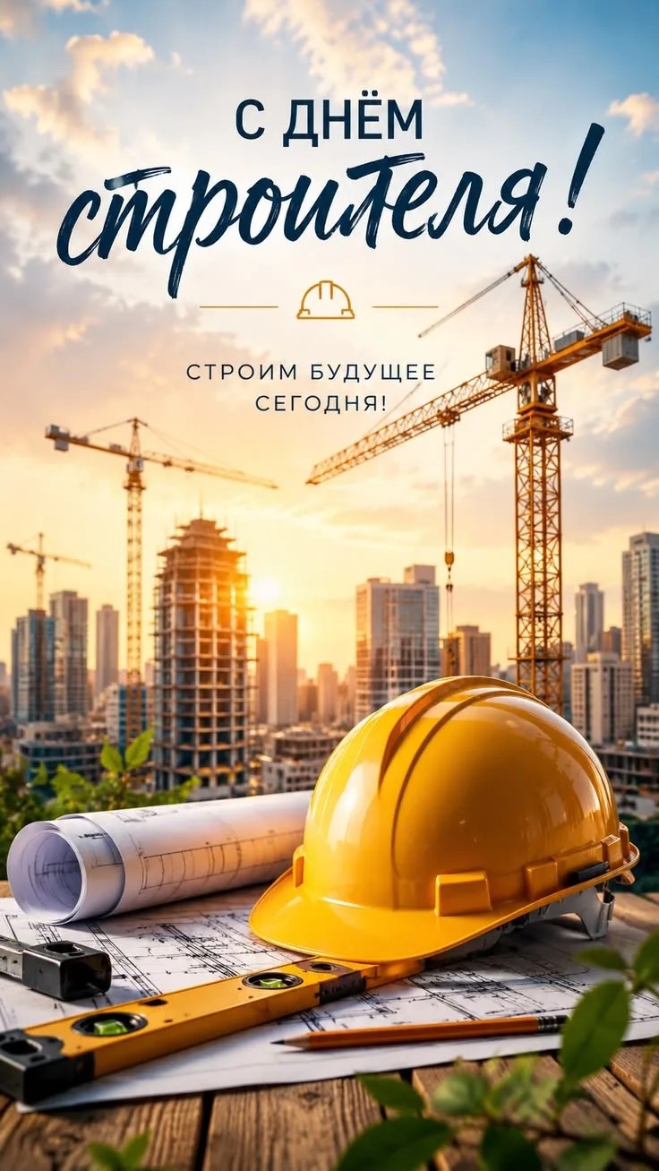 Во второе воскресенье августа, а в этом-2026 году будет 70 лет, как мы будем отмечать праздник- День строителя. 